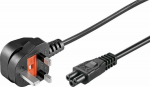 MicroConnect Power Cord UK - C5 0.5m Black, Power UK Type G to C5