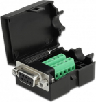 DELOCK Adapter D-Sub9 Socket to terminal block with housing