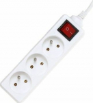 Power Strip PremiumCord 3 jack 10 m White (pp3k-10)