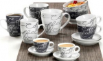 Ritzenhoff & Breker Jumbo coffee cup"CORNELLO GREY" 0.6 l made of porcelain suitable for dishwashers - 6