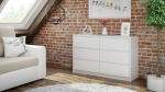 Topeshop K120 BIEL 2X3 chest of drawers