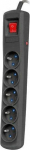 Natec Genesis Natec Bercy power strip 400 przeciwprzepięciowa 5 sockets 1.5 m czarna (NSP-1713)