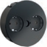 Bachmann TWIST - 2 m - indoors - Metall - Kunststoff - Schwarz - 2 AC-Outputs - 42.5 mm