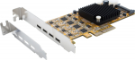 Exsys EX-11495 - PCIe - USB 3.2 Gen 1 (3.1 Gen 1) - Passive - Taiwan - CE - FCC - 5 Gbit/s