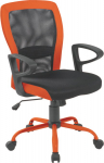 Task chair LENO grey/orange