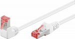 Wentronic Goobay GOOBAY Patchcord S/FTP Kat. 6 Simple / Angular 90 White 5m