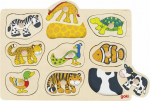 Goki Jigsaw puzzle - puzzle z handles, animal theme (GOKI-57585)