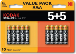 Kodak XTRALIFE Alkaline AAA Battery 10 (5+5 pack)
