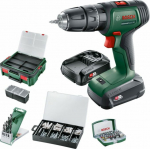 BOS Cordless Drill Bosch UniversalImpact 18 V 2 x battery 1.5 Ah (06039D4103)
