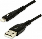 Kabel USB Logo USB-A - Lightning 2 m Czarny