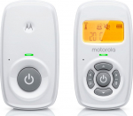 Motorola | Audio Baby Monitor | AM24 | 1.5&rdquo; LCD black and white display with orange backlight; 1.5&rdquo; LCD black and white display with orange backlight; Connect one baby unit to two parent units to monitor from different rooms; Rechargeable portable pa ...