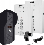ENTRY PHONE "EURA" ADP-51A3 "DIFESA" - 1-family, 2 unifony, intercom, white