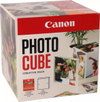 Canon PP-201 5X5 PHOTO CUBE CREATIVE, PACK WHITE ORANGE (40SHEETS) + A