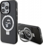 Karl Lagerfeld Ring Stand Karl&Choupettte MagSafe Back Case for Apple iPhone 15 Pro Max