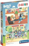 Clementoni CLE puzzle 2x60 SuperKolor Bluey 24813