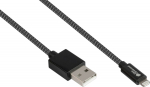 Alcasa Good Connections USB2.0 Kabel A-Lightning MFI schw. 0.5m
