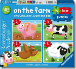 Ravensburger Puzzle 4in1 On the Farm, 2-3-4-5