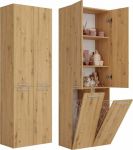 Topeshop NEL 2K DD ART KPL bathroom storage cabinet Oak