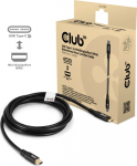 Club3D Kabel USB Typ C <-> MiniDP 2.1 2m 8K30Hz St/St retail