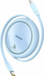 Kabel USB Baseus USB-C - Lightning 1 m Niebieski (P10364501311-00)