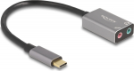 DELOCK Externe USB Type-C Sound card with 2 x 3.5 mm Klink-Bu
