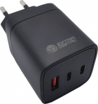 Charger EXTRA DIGITAL GaN 2x USB Type-C, USB Type-A: 65W, PPS