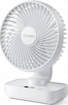 Ocoopa D606Y white battery USB oscillator - Portable table fan