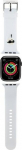 Karl Lagerfeld Strap KLAWMSLKNH 3D Rubber Karl Head for Apple Watch 38/40/41mm / white
