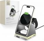 TECH-PROTECT QI15W-A43 3IN1 MAGNETIC MAGSAFE WIRELESS CHARGER BLACK
