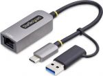 StarTech.com USB TYPE-C ETHERNET ADAPTER, ETHERNET ADAPTER W/USB-A CONVERT