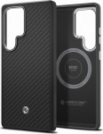 FPS938PGABW Enzo Aramid Case Samsung Galaxy S25 Ultra, Black Silver