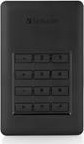 Verbatim Store n Go Secure Portable HDD with Keypad Access - Festplatte - verschl&uuml;sselt - 2 TB - extern (tragbar) - USB 3.1 Gen 1 (USB-C Steckverbinder) - 256-Bit-AES (53403)
