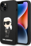 Karl Lagerfeld Liquid Silicone Ikonik NFT Case for iPhone 14 Plus / Black