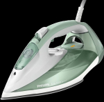 Philips DST7012/70 HV | Steam Iron | 2600 W | Water tank capacity 300 ml | Continuous steam 45 g/min | Steam boost performance 220 g/min | Desert Green/Gray