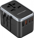 Vention 65W GaN Travel Adapter and Charger 2x USB-A 2x USB-C