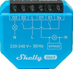 SHELLY 2L Gen3 Double WiFi relay without neutral wire