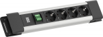 Bachmann Connectus 4xCEE7/3 1xSchalter 2.0m CEE7/7 Grau