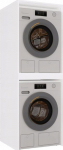TOP E SHOP POLA TWIN WHITE WASHING MACHINE AND DRYER CABINET