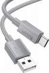 Kabel USB Hoco USB-A - USB-C 1 m Szary