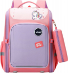 Lean School Backpack Z Pastel Pink Unicorn Chest Belt 21L 39cm