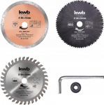 Einhell Einhell circular saw blade set 89mm, 5 pieces (bore 10mm, for mini hand circular saws)