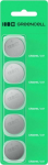 Green Cell Button Batteries 5x CR2016