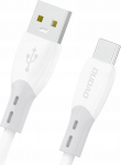 Kabel USB Dudao Kabel Dudao L25ST 5 A USB-A - USB-C z soft silicone braid 1 m - white