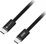 Kabel USB ForCell Kabel USB C do USB C Forcell F-Energy QC4.0 PD 3A 60W Cafule Flat 1.2 m CCFN23 czarny