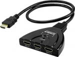 SpeaKa Professional SP-HDSW-200 3 Port HDMI switch Ultra HD-able to 7680 x 4320 Pixel - Digital/Display/Video