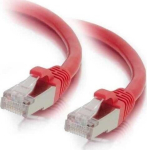 Mercodan KAT6A S/FTP 3.0m, R&oslash;d, Patchkabel, Halogenfri LSZH