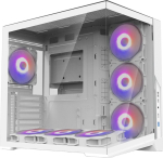 Zalman D40, ATX Mid Tower PC Case, 7 x 120mm ARGB Fans, White