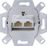JUNG UAE 8-8 UPOK6 - 2 x RJ-45 - 6a - Grau - 1 St&uuml;ck(e)