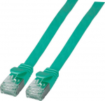 EFB Elektronik EFB RJ45 Flachpatchkabel U/FTP, Cat.6A, PVC, 2m, gr&uuml;n