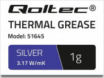 Pasta termoprzewodząca Qoltec Silver 1g (51645)